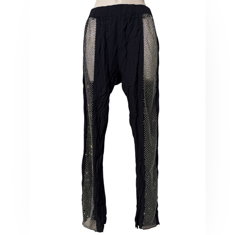 Beach Bunny Raine Black Sparkle Mesh Cover-Up Pants - Small NWT - Picture 2 of 4